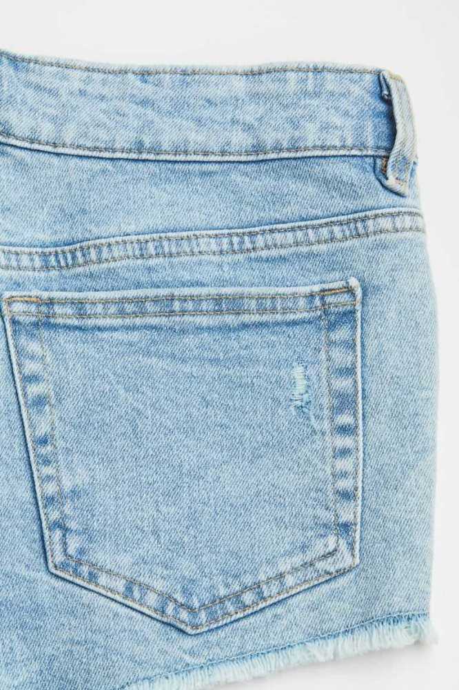 Bermudas H&M Low Cintura Denim Mujer Azules | 279365AFI