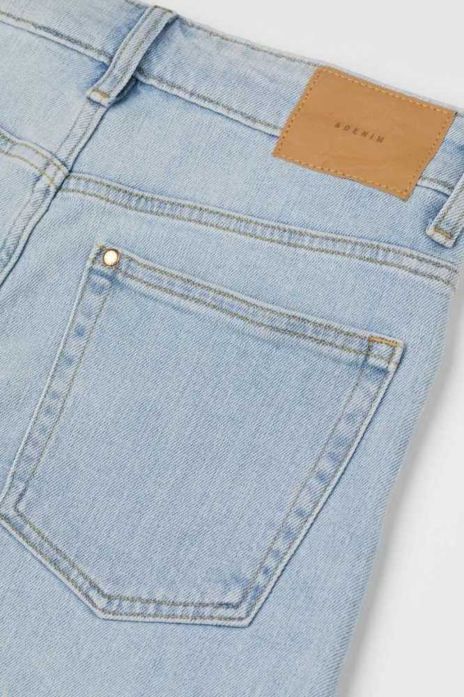 Bermudas H&M Mom Ultra High Denim Mujer Azules Claro | 086241AHF