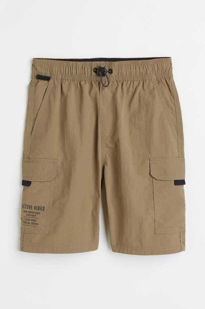 Bermudas H&M Nylon Cargo Niños Grises Claro | 102695VQI