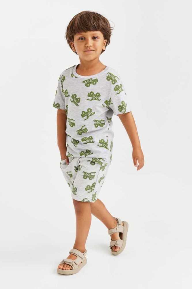 Bermudas H&M Patterned Niños Amarillos | 976210QHT