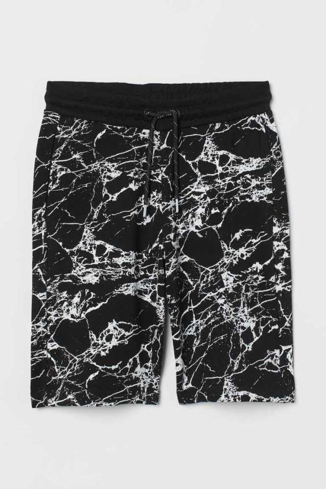 Bermudas H&M Patterned Niños Grises Oscuro | 984206LBF