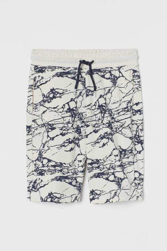 Bermudas H&M Patterned Niños Grises Oscuro | 984206LBF