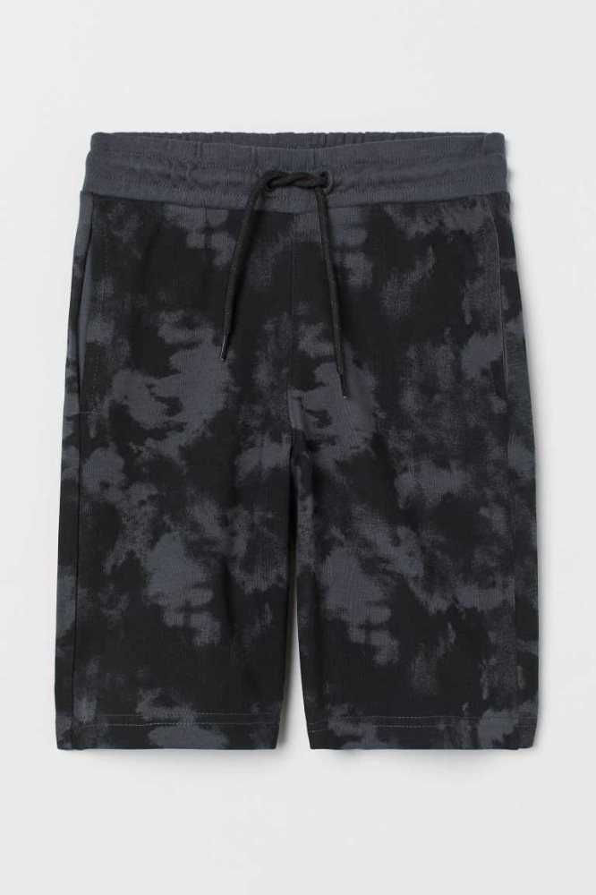 Bermudas H&M Patterned Niños Grises Oscuro | 984206LBF