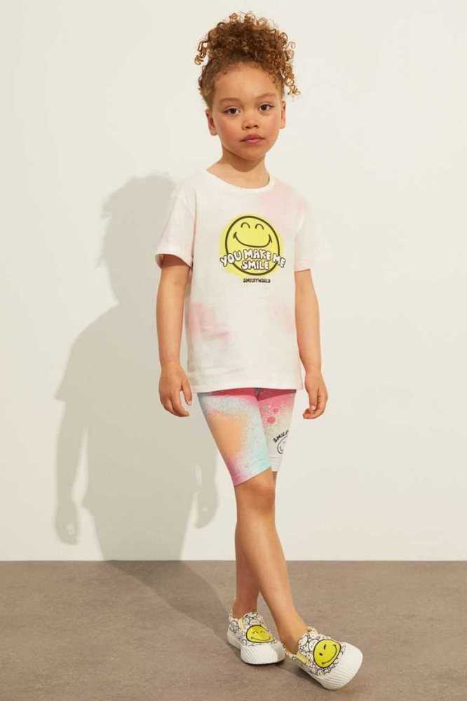 Bermudas H&M Printed Bike Niños Blancos | 359762OLA