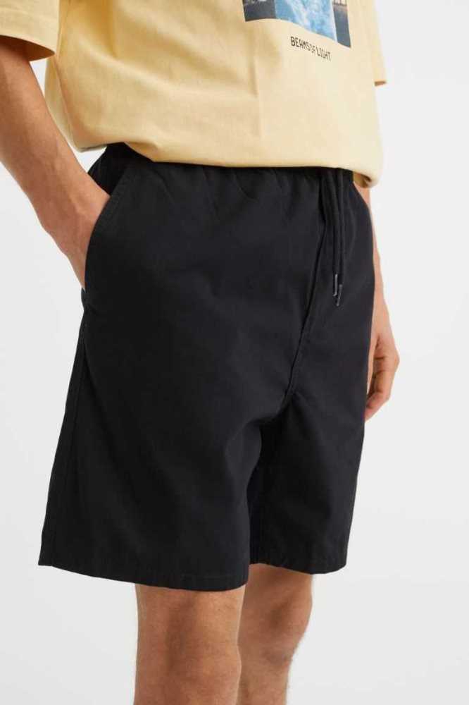 Bermudas H&M Regular Fit Algodon Hombre Verdes Oscuro | 031275ALI