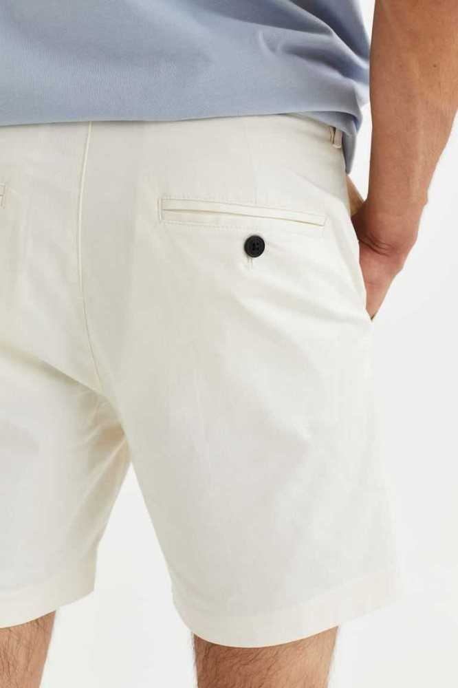 Bermudas H&M Regular Fit Chino Hombre Azules Claro | 416582LXM