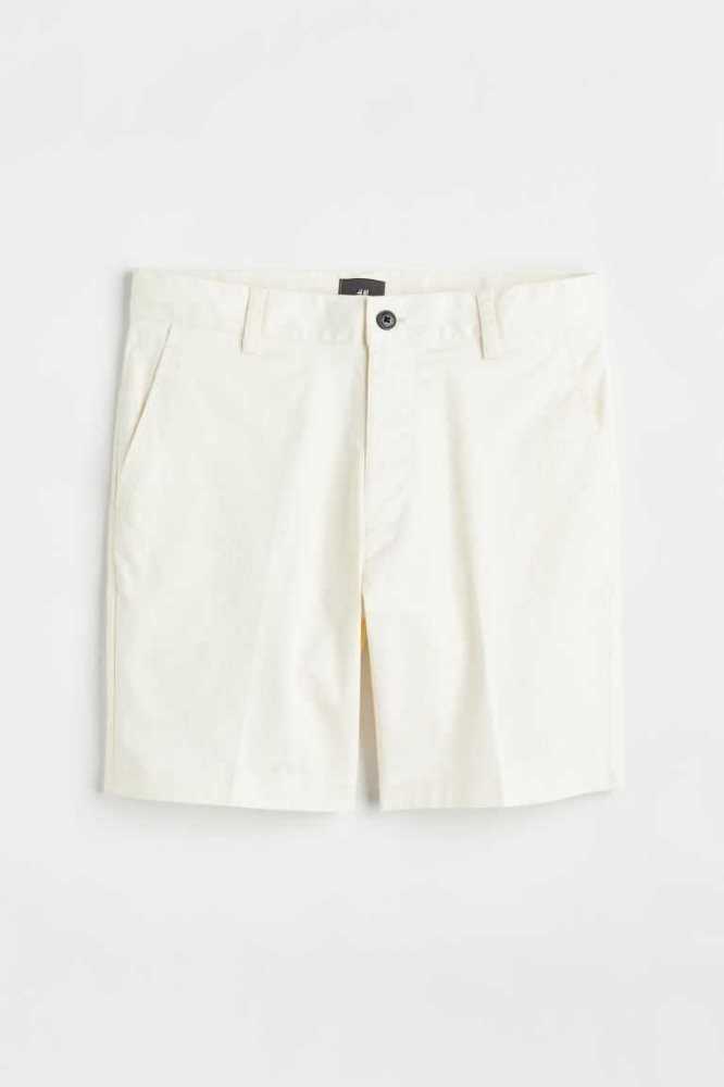 Bermudas H&M Regular Fit Chino Hombre Azules Claro | 416582LXM