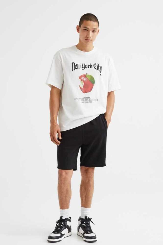 Bermudas H&M Regular Fit Hombre Grises Claro | 249385XRZ