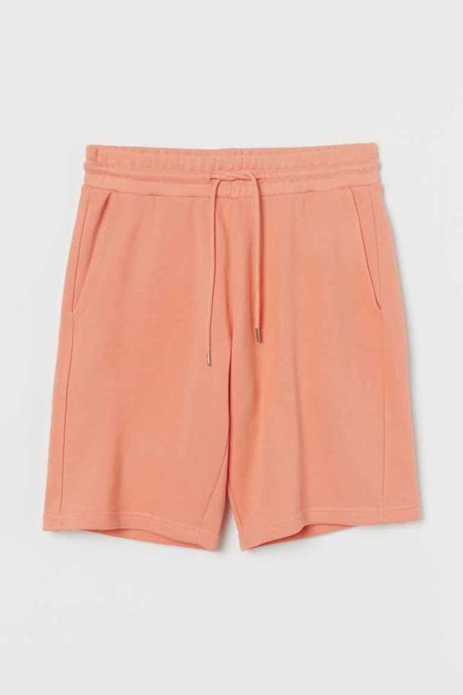 Bermudas H&M Regular Fit Hombre Negros | 703182ZAM