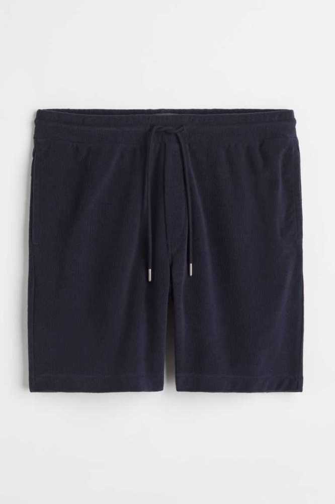 Bermudas H&M Regular Fit Terry Hombre Verdes | 054312QVZ