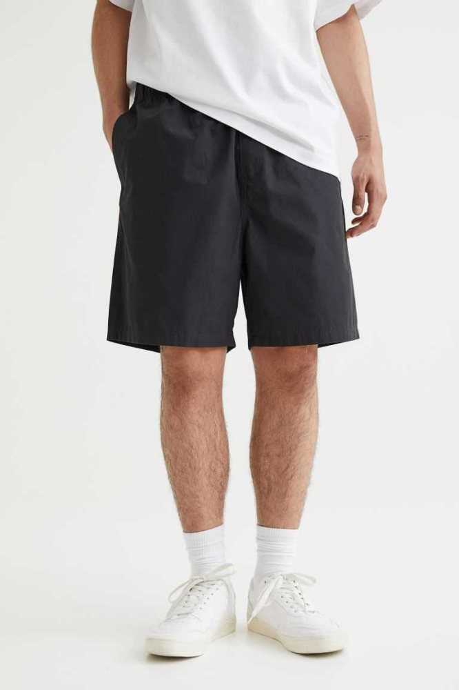 Bermudas H&M Relaxed Fit Algodon Hombre Morados Claro | 037526FRK