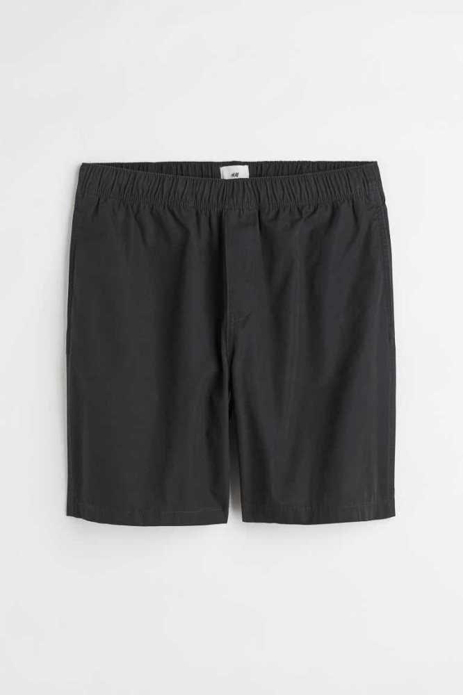 Bermudas H&M Relaxed Fit Algodon Hombre Azules | 041539DAN