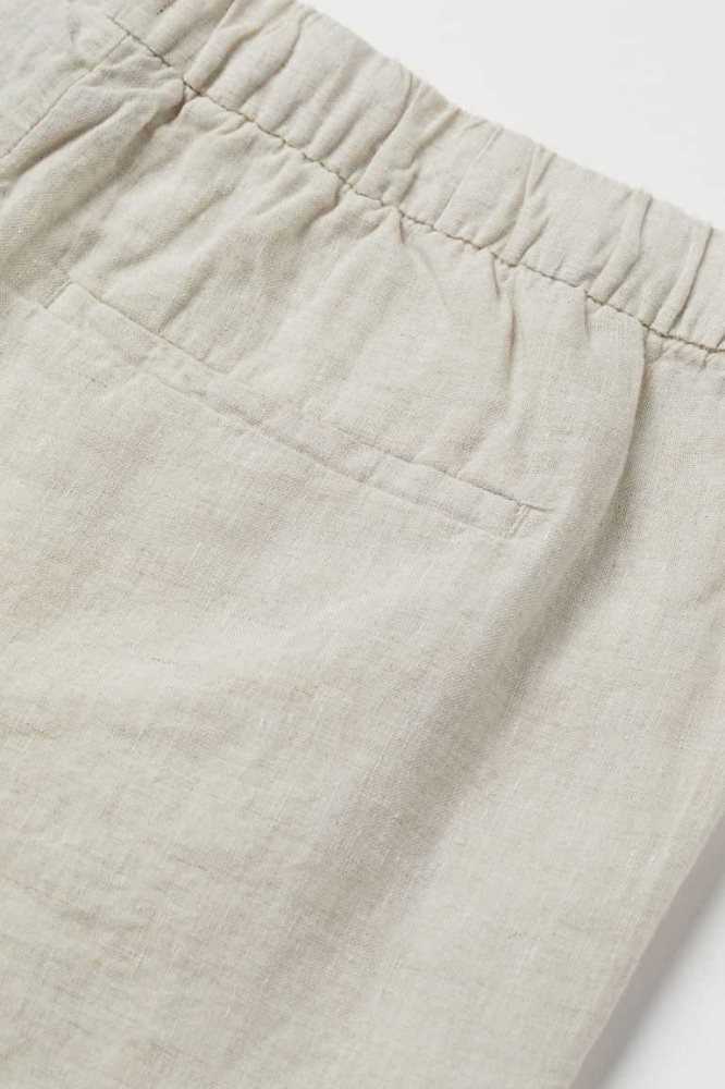 Bermudas H&M Relaxed Fit Hombre Beige | 318402LYW