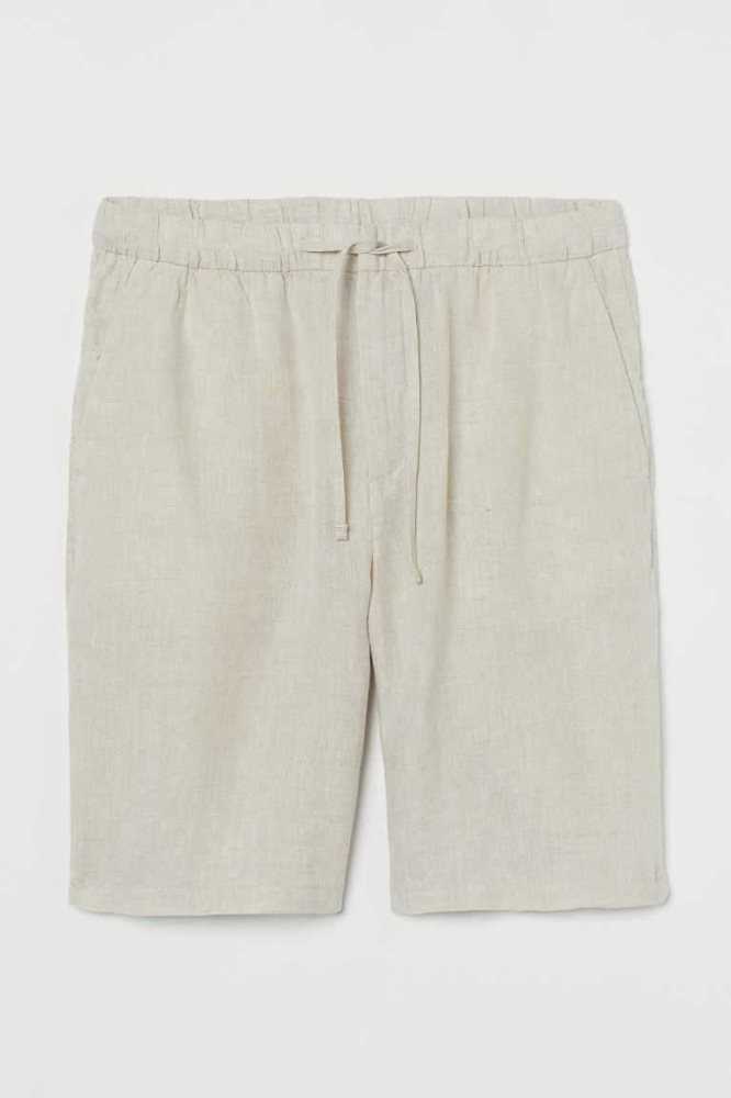 Bermudas H&M Relaxed Fit Hombre Beige | 318402LYW