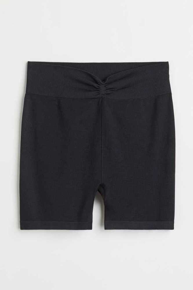 Bermudas H&M Seamless Sports Bike Mujer Morados | 741832ZEM