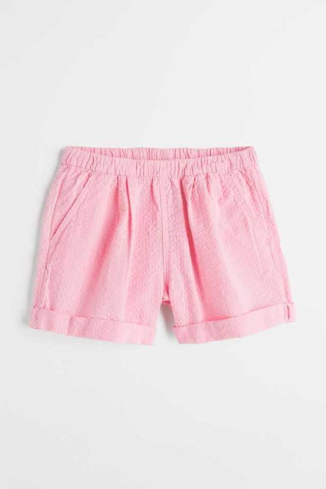 Bermudas H&M Seersucker Niños Rosas Claro | 910246HIA