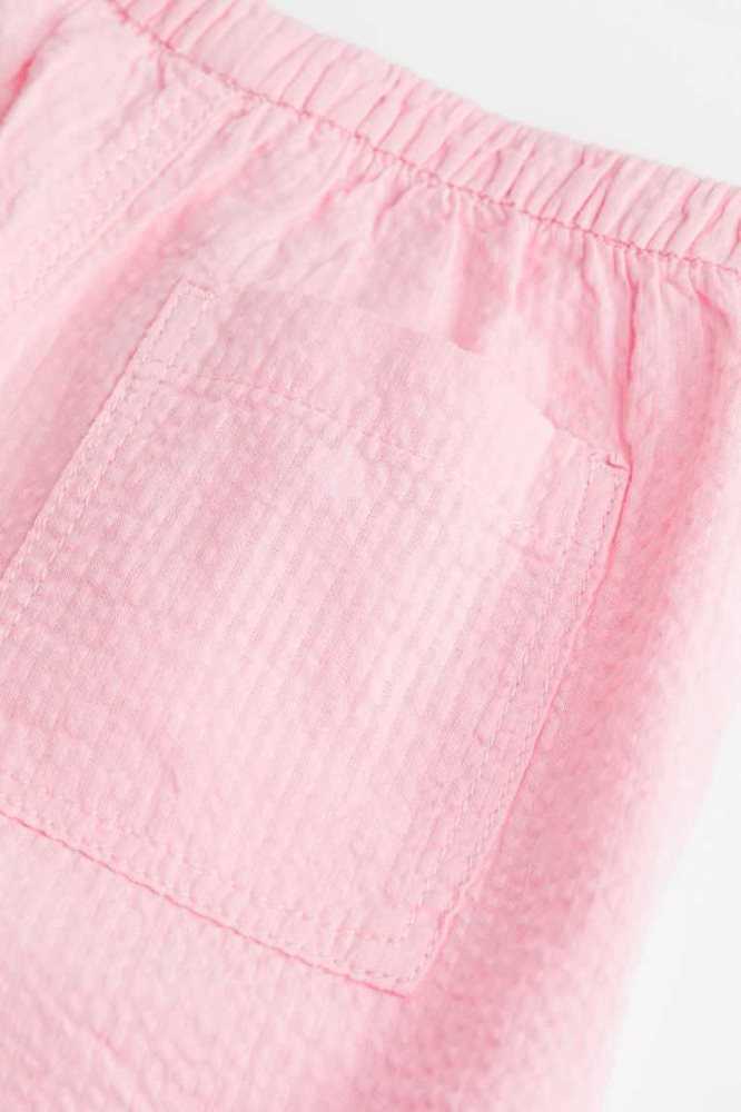 Bermudas H&M Seersucker Niños Rosas Claro | 910246HIA