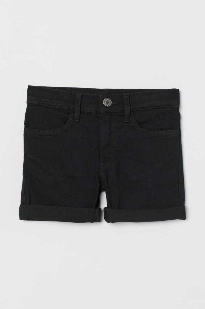 Bermudas H&M Slim Fit Denim Niños Azules Oscuro | 145089GCH