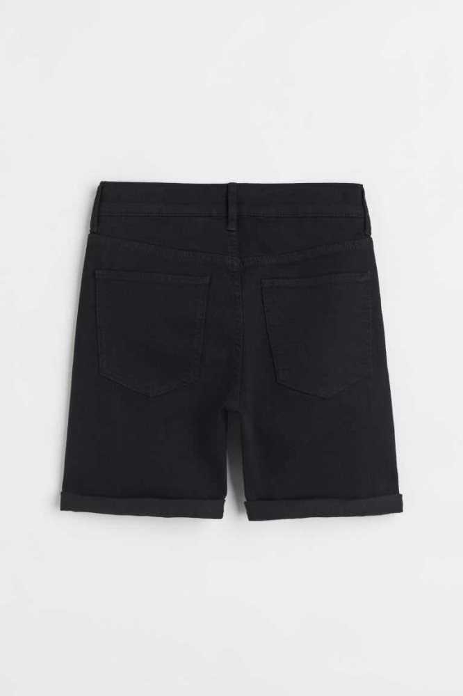 Bermudas H&M Slim Fit Denim Niños Grises | 310268JWR