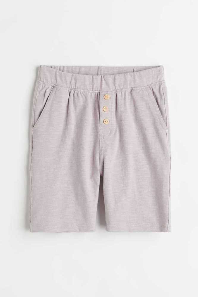 Bermudas H&M Slub Algodon Niños Grises Oscuro Azules | 136947QIW