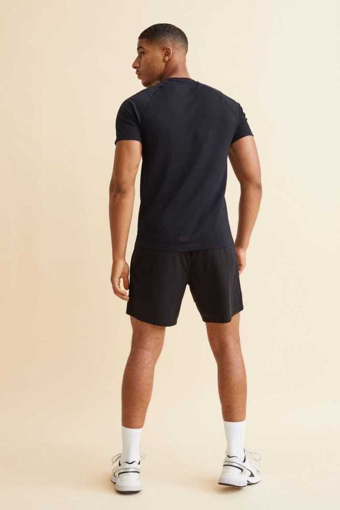 Bermudas H&M Sports Hombre Grises Oscuro | 025896NTZ