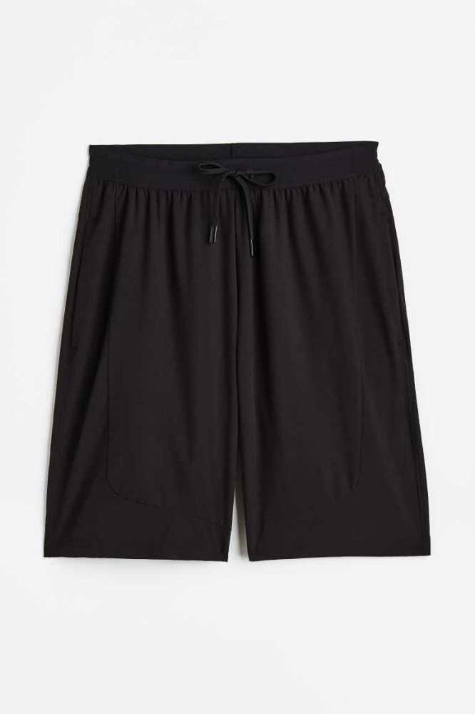 Bermudas H&M Sports Hombre Negros | 687294GYV