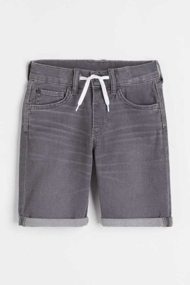 Bermudas H&M Super Soft Slim Fit Niños Azules Oscuro | 246510SKQ