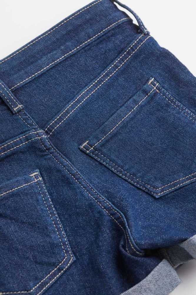 Bermudas H&M Superstretch Denim Niños Azules Oscuro | 810764JLM