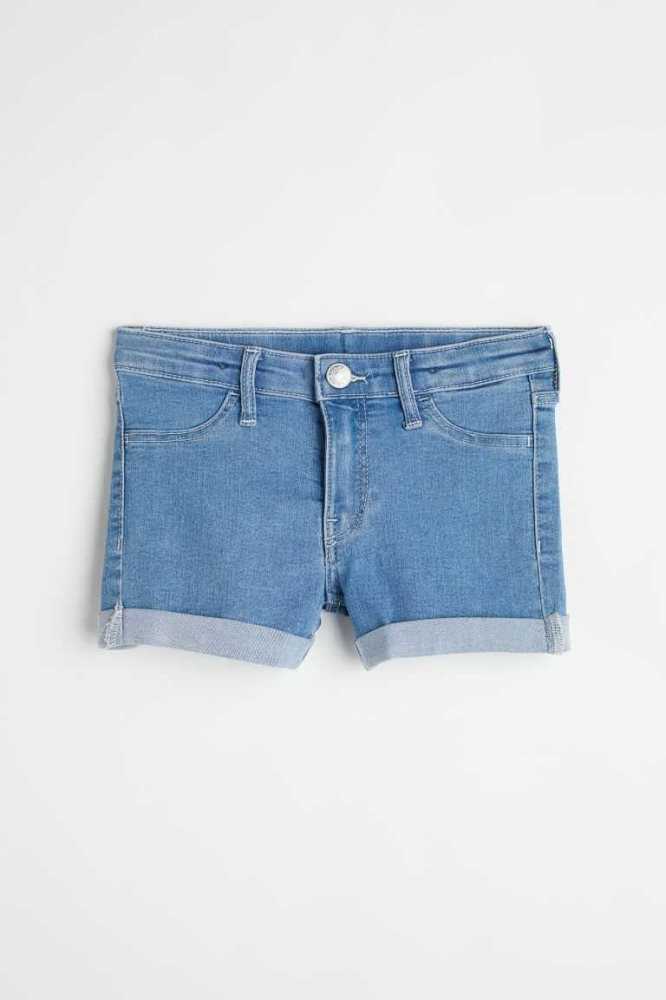 Bermudas H&M Superstretch Flaco Fit Denim Niños Azules | 731984ILT