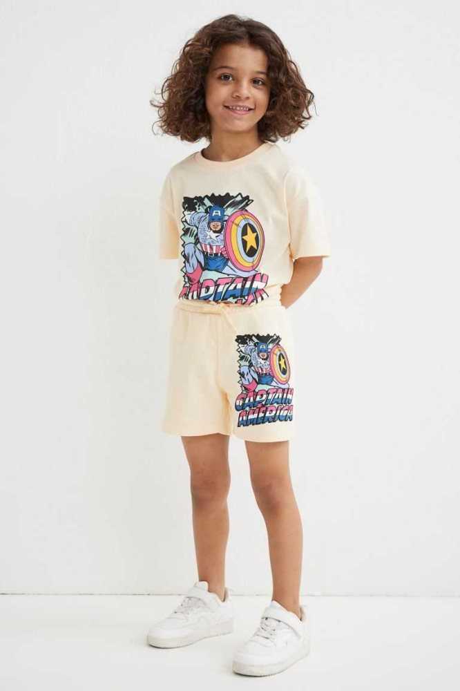 Bermudas H&M SweatshortsMotif Niños Turquesa Oscuro | 965248DLG