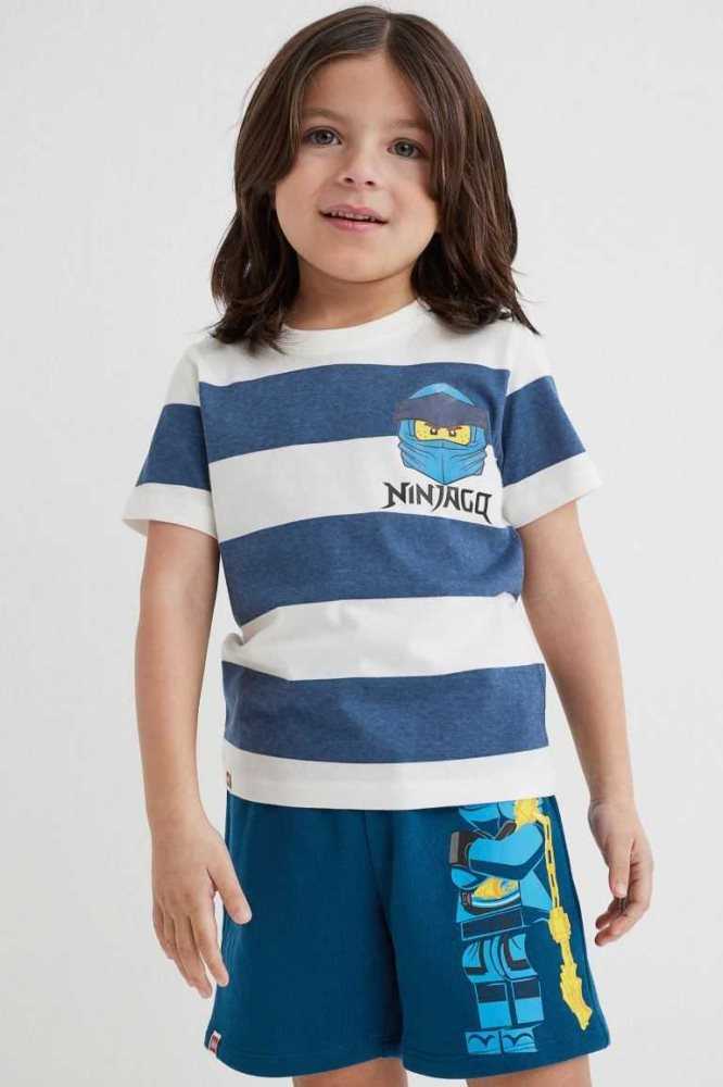 Bermudas H&M SweatshortsMotif Niños Turquesa Oscuro | 965248DLG