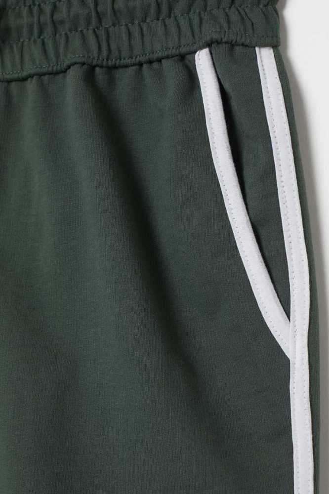 Bermudas H&M Sweatshorts Hombre Verdes | 845760WON