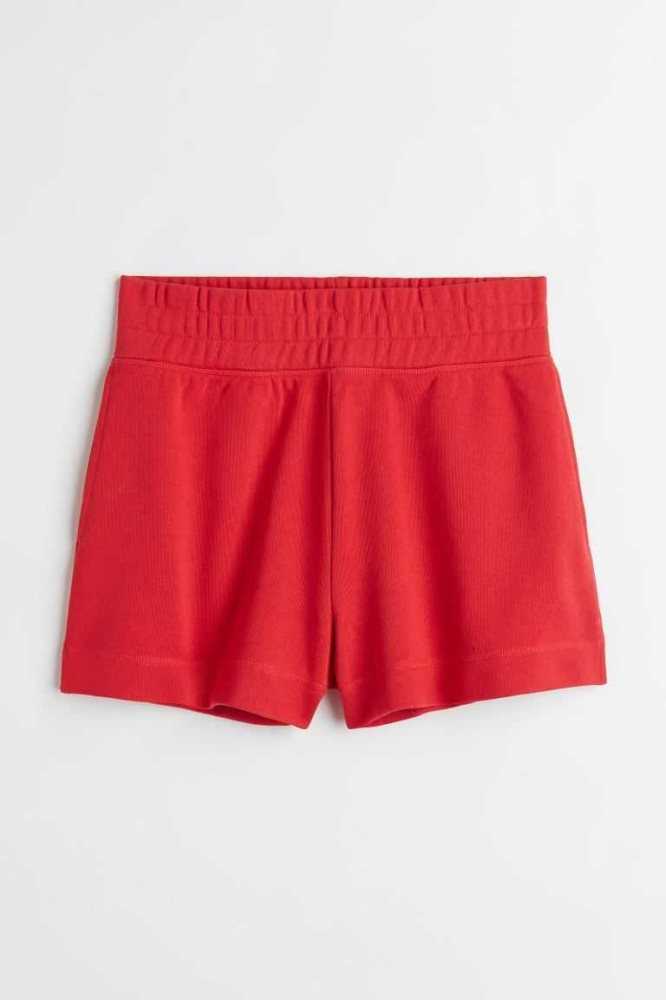 Bermudas H&M Sweatshorts Mujer Amarillos | 302681SGH