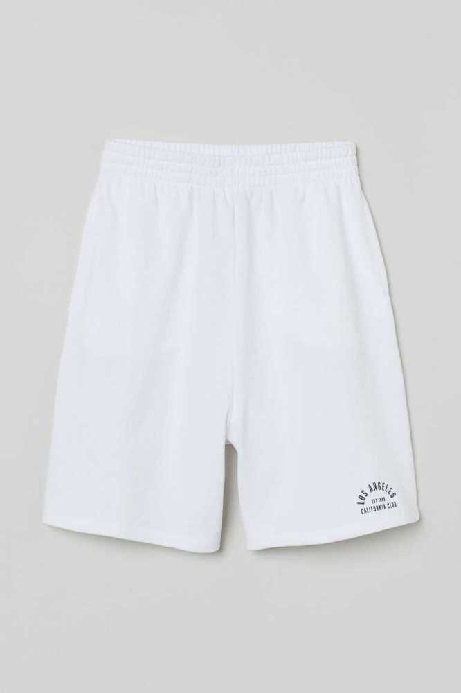 Bermudas H&M Sweatshorts Mujer Azules Oscuro | 238095LFX