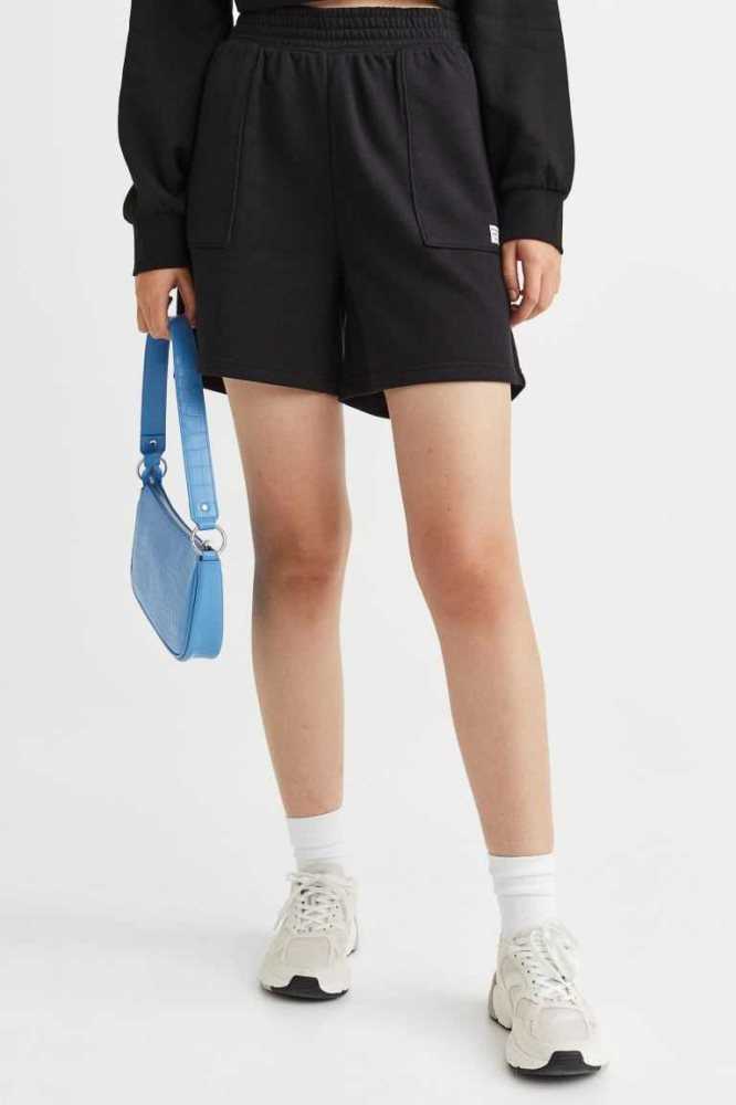 Bermudas H&M Sweatshorts Mujer Grises Claro | 239651WDV