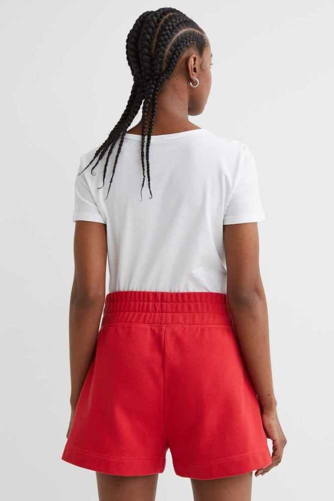 Bermudas H&M Sweatshorts Mujer Rojos | 873546IZY