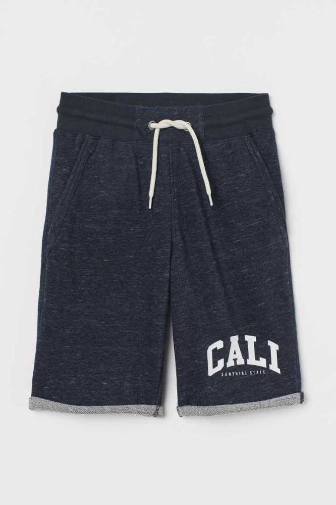 Bermudas H&M Sweatshorts Niños Azul Marino Azules | 298716ISA