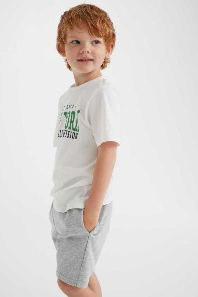 Bermudas H&M Sweatshorts Niños Azules | 612358ZIM