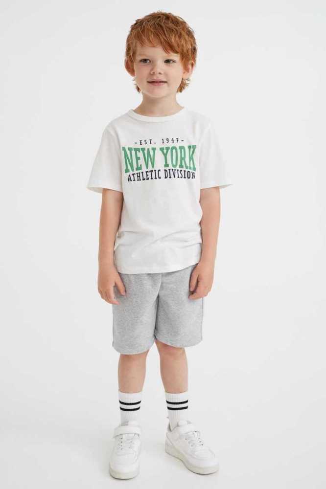 Bermudas H&M Sweatshorts Niños Azules | 612358ZIM