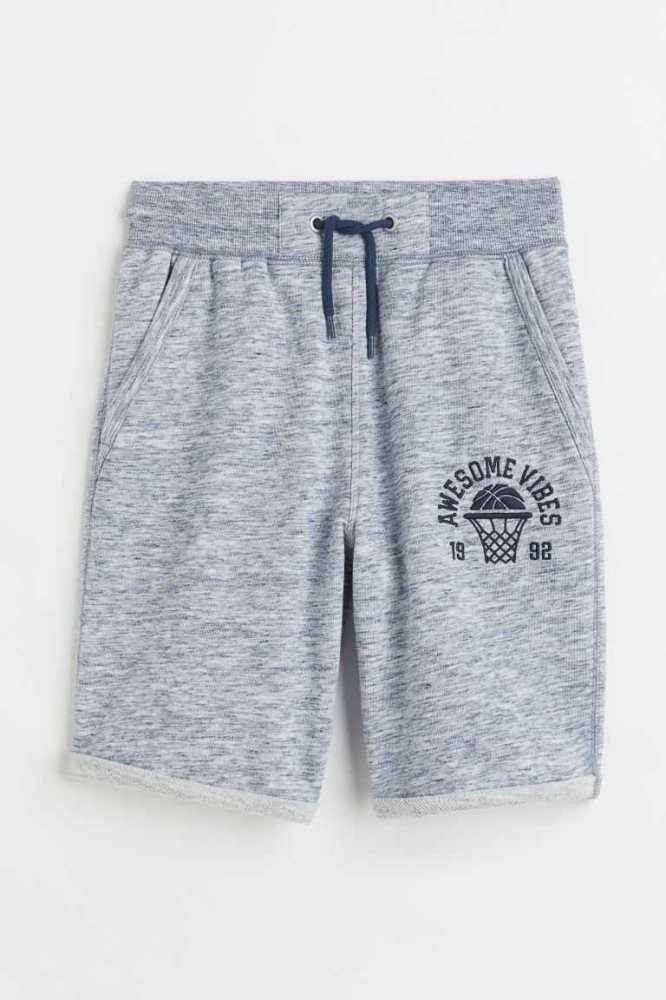 Bermudas H&M Sweatshorts Niños Azules Oscuro | 351248TDL