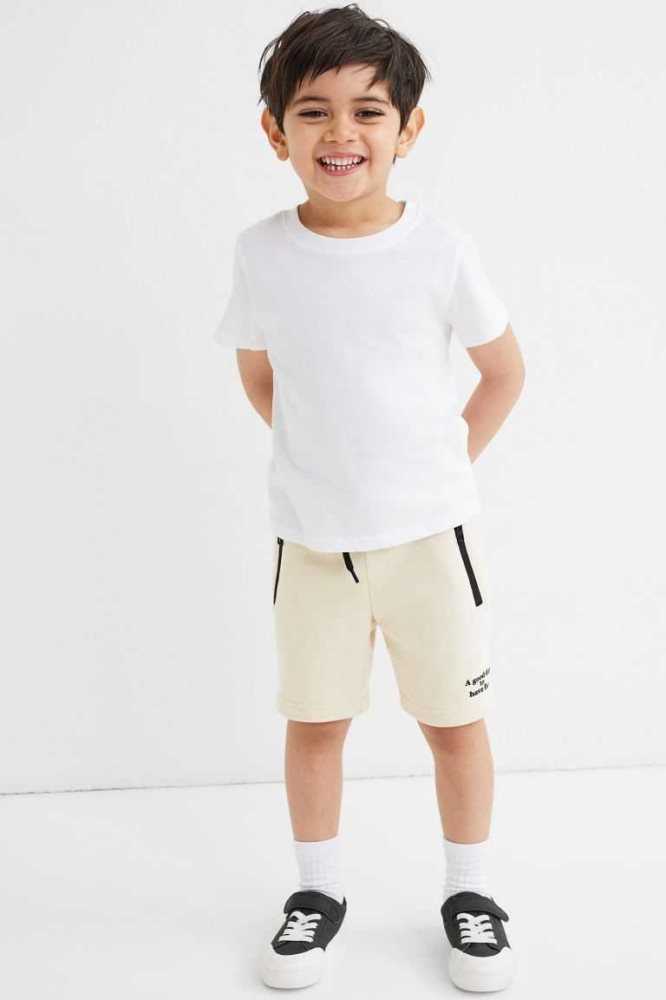 Bermudas H&M Sweatshorts Niños Beige Claro | 127305YPJ