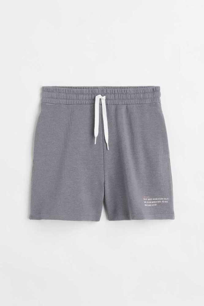 Bermudas H&M Sweatshorts Niños Grises | 370829JQI