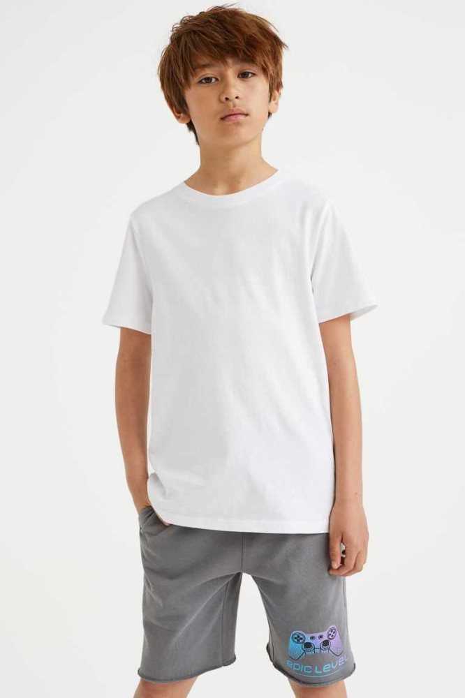 Bermudas H&M Sweatshorts Niños Grises | 980432BLJ