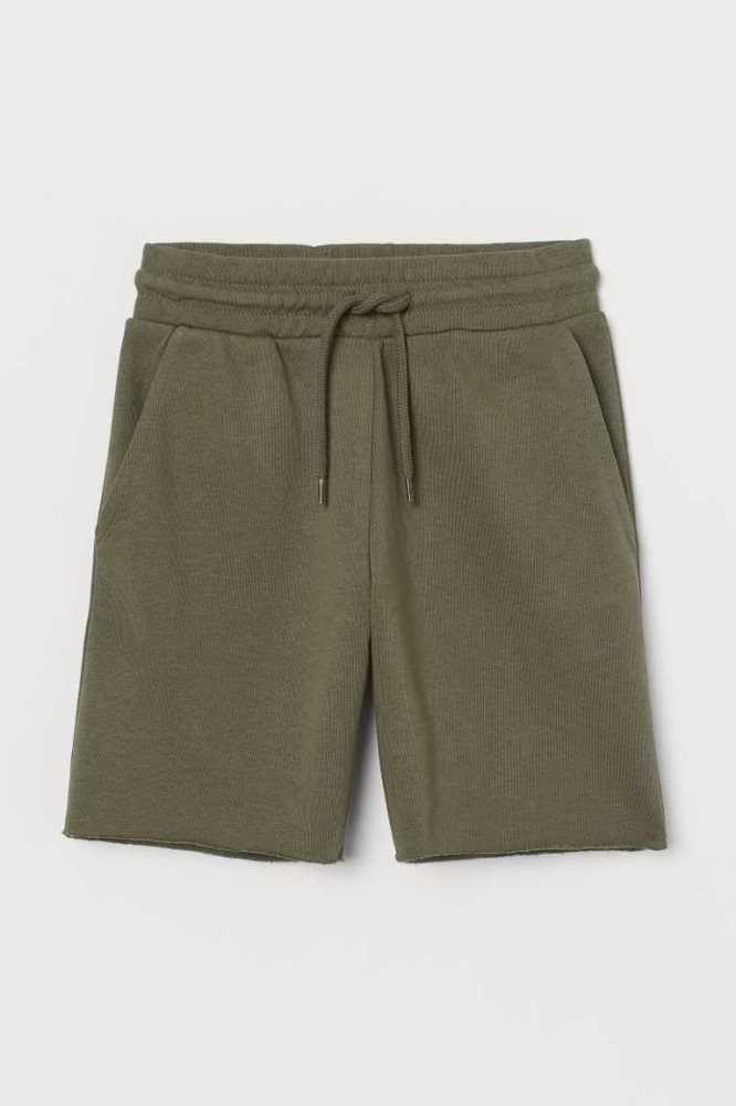 Bermudas H&M Sweatshorts Niños Grises Oscuro | 934821JLX