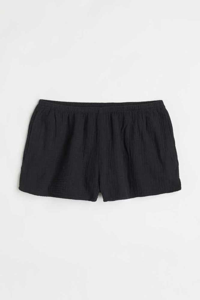 Bermudas H&M Textured-weave Mujer Marrom | 752864SCL