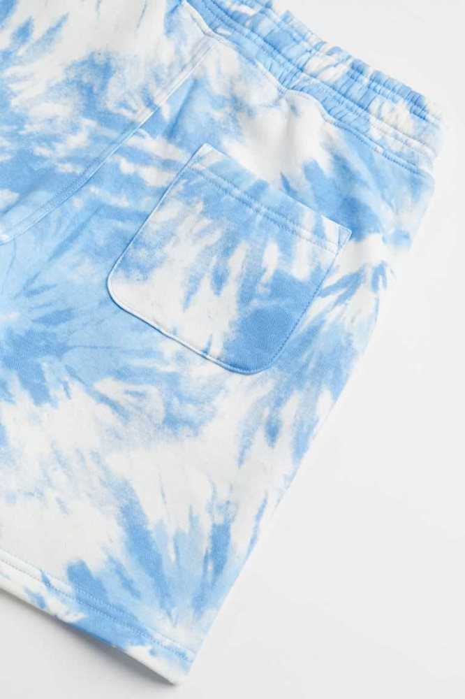 Bermudas H&M Tie-dye-patterned Niños Azules Claro | 132609DAC