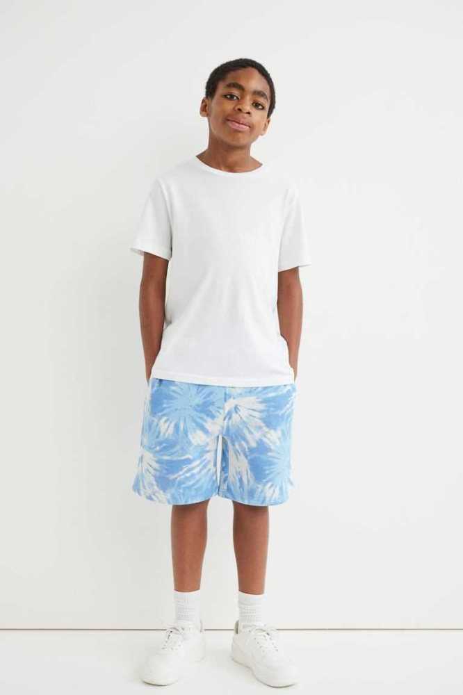 Bermudas H&M Tie-dye-patterned Niños Azules Claro | 132609DAC