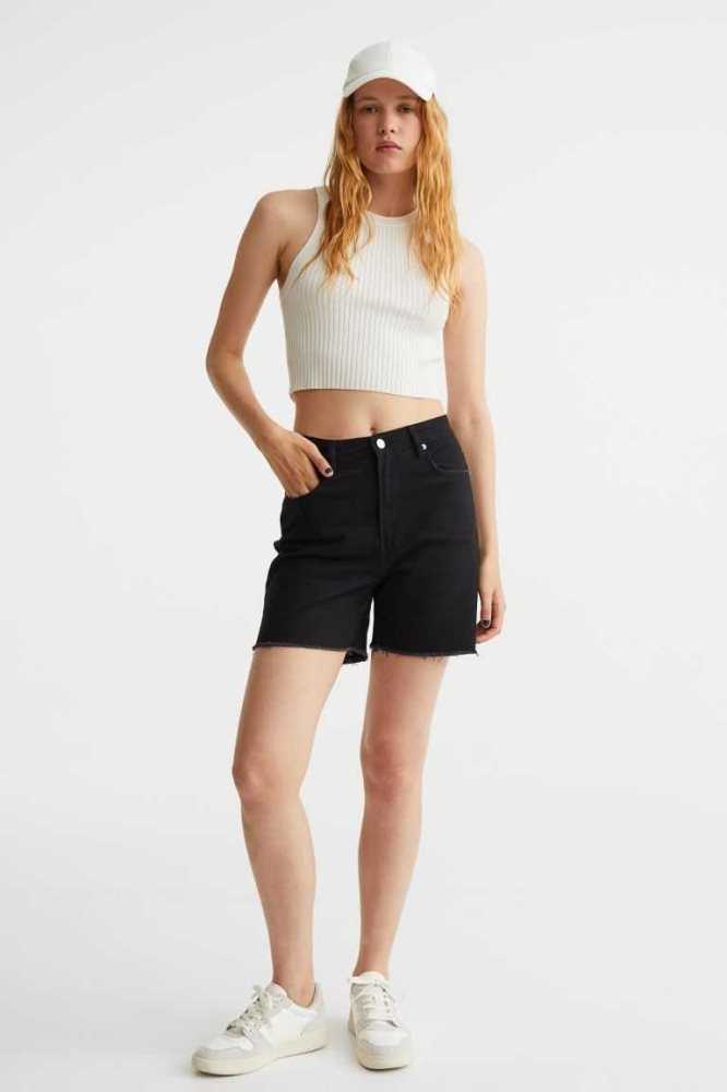 Bermudas H&M Twill Mujer Azules Claro | 270965CJX