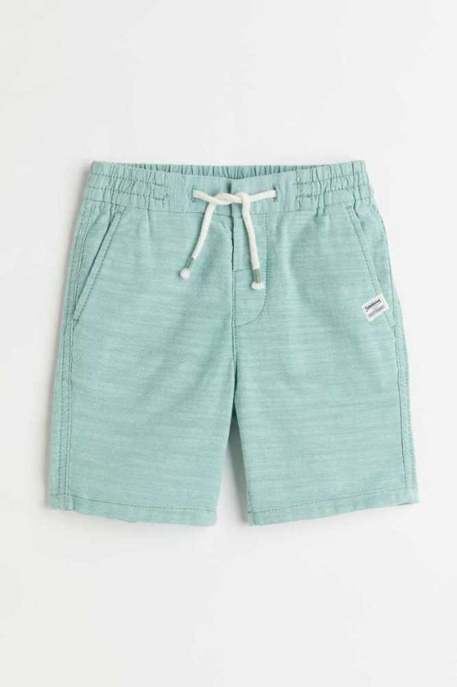 Bermudas H&M Twill Niños Turquesa Claro | 872104PJB