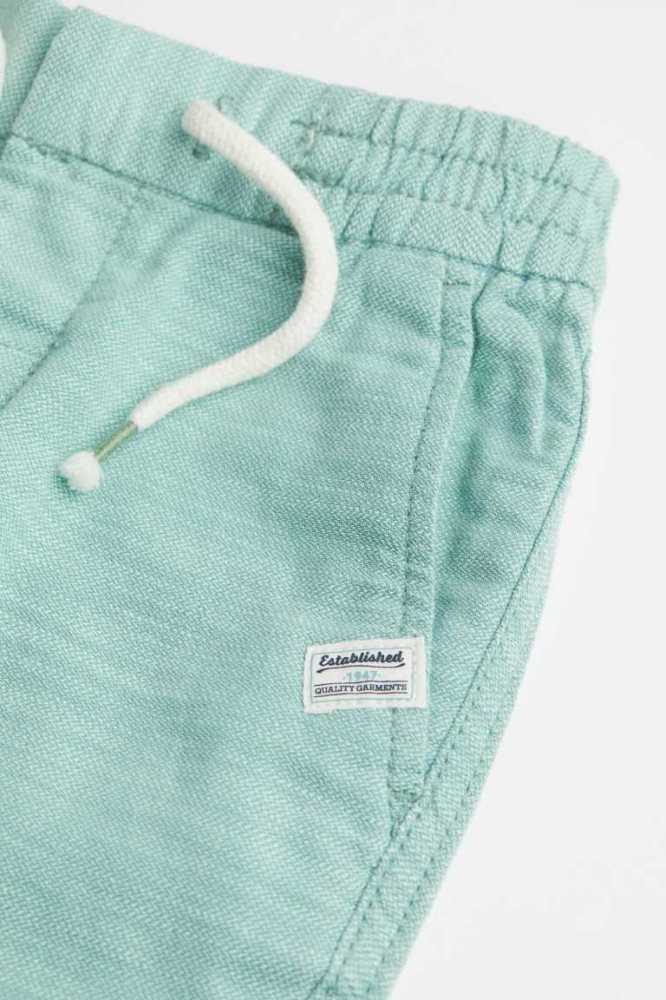 Bermudas H&M Twill Niños Turquesa Claro | 872104PJB